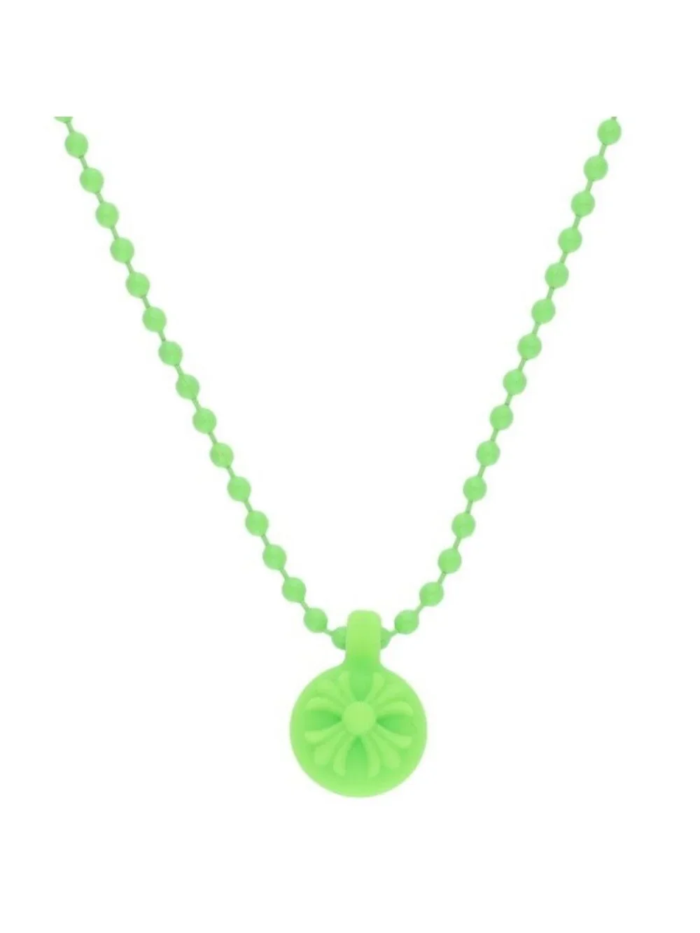 Chrome Hearts Rubber Crs Ball Cross Necklace